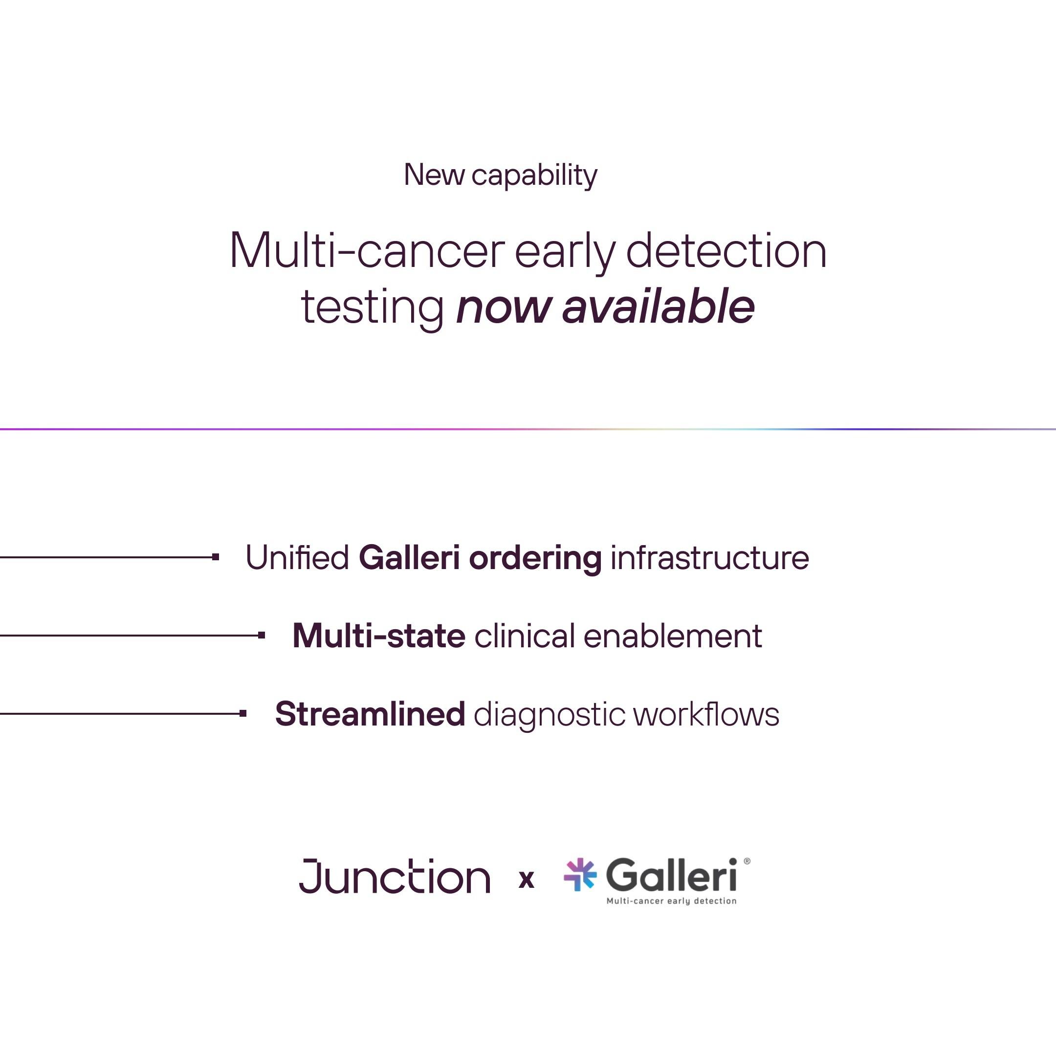 Junction Collaborates with GRAIL to Power Scalable Access to the Galleri® Multi-Cancer Early Detection Test